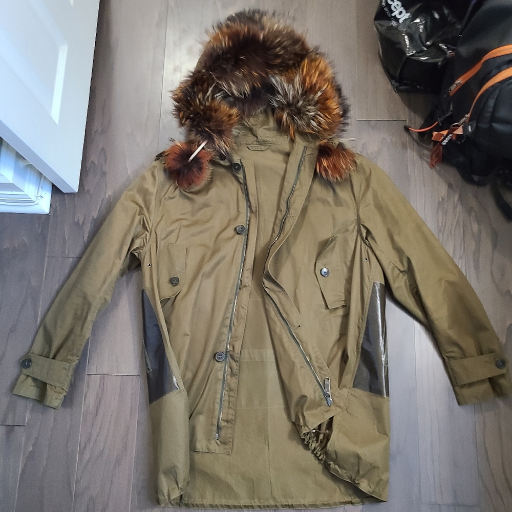 Simon Spurr Green parka- fur lined added